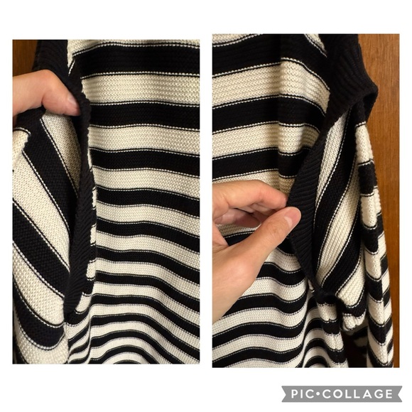 Lane Bryant-Black/White Striped Sweater - Picture 11 of 15